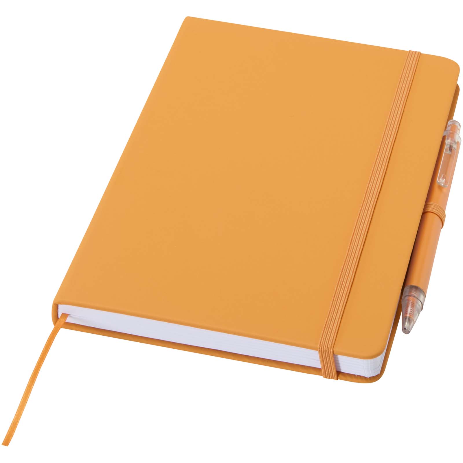 Ensemble comprenant un cahier en papier recyclé Spectrum A5 et un stylo à bille
