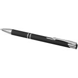 Vue 9 de Stylo bille rétractable doux au toucher Moneta (encre noire)