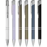 Vue 4 de Stylo bille rétractable doux au toucher Moneta (encre noire)