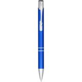 Vue 2 de Stylo bille rétractable en aluminium anodisé Moneta (encre noire)