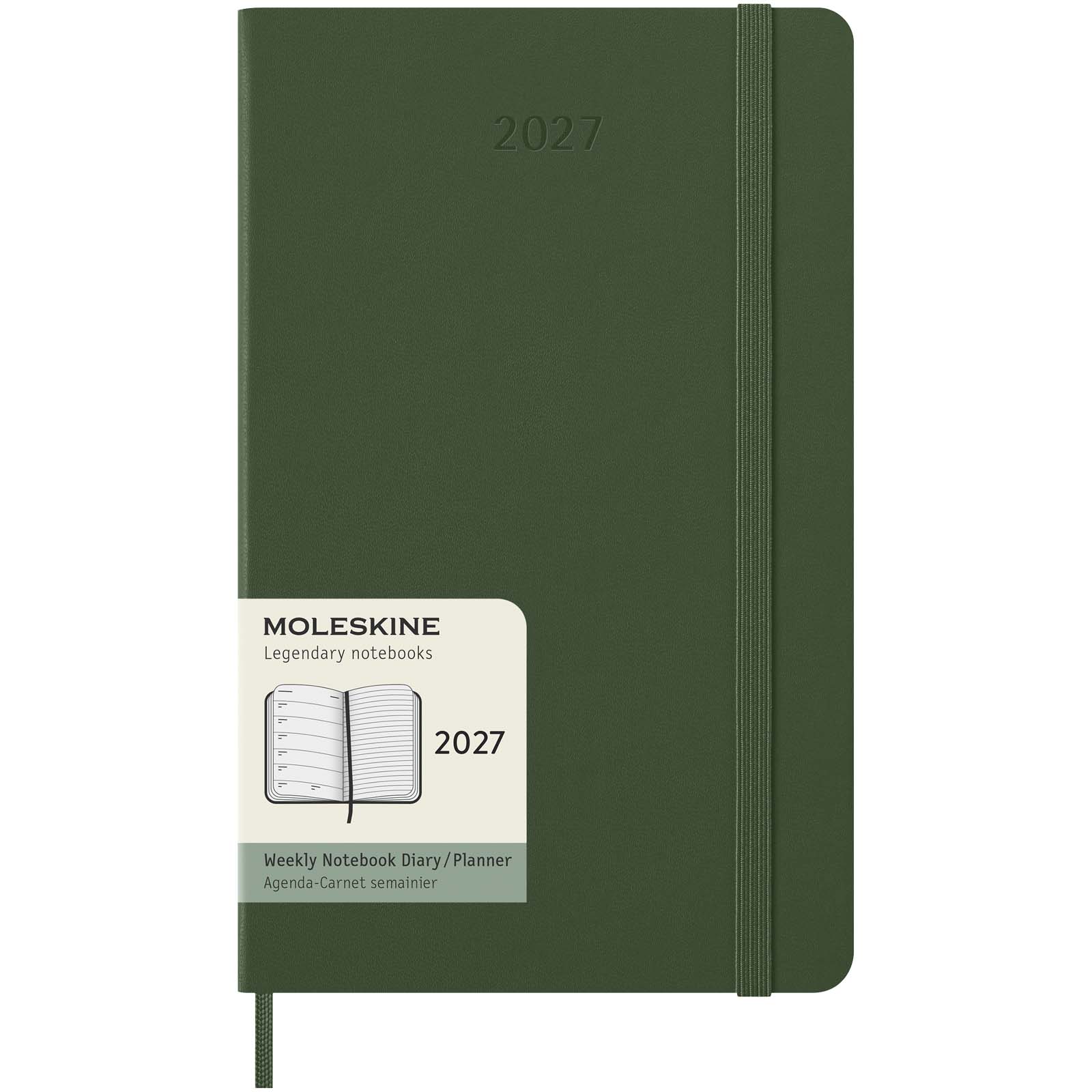 Agenda L hebdomadaire 12 mois Moleskine à couverture rigide