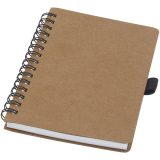 Vue 1 de Carnet Cobble A6 à spirales en carton recyclé avec papier de pierre