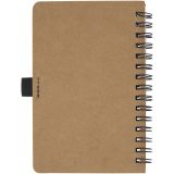 Vue 3 de Carnet Cobble A6 à spirales en carton recyclé avec papier de pierre