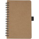 Vue 2 de Carnet Cobble A6 à spirales en carton recyclé avec papier de pierre