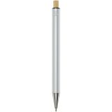 Vue 10 de Stylo bille en aluminium recyclé Cyrus (encre bleue)