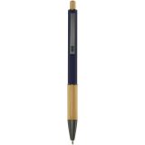 Vue 5 de Stylo bille en aluminium recyclé Darius (encre bleue)