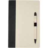 Vue 2 de Ensemble carnet de notes format A5 et stylo bille, à partir de briques de lait recyclées, Dairy Dream