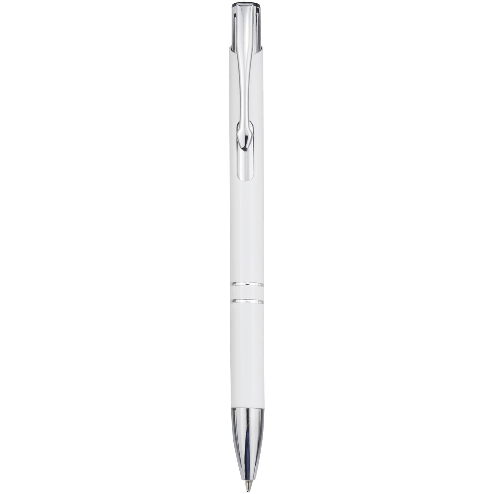 Stylo bille en aluminium recyclé Moneta (encre noire)