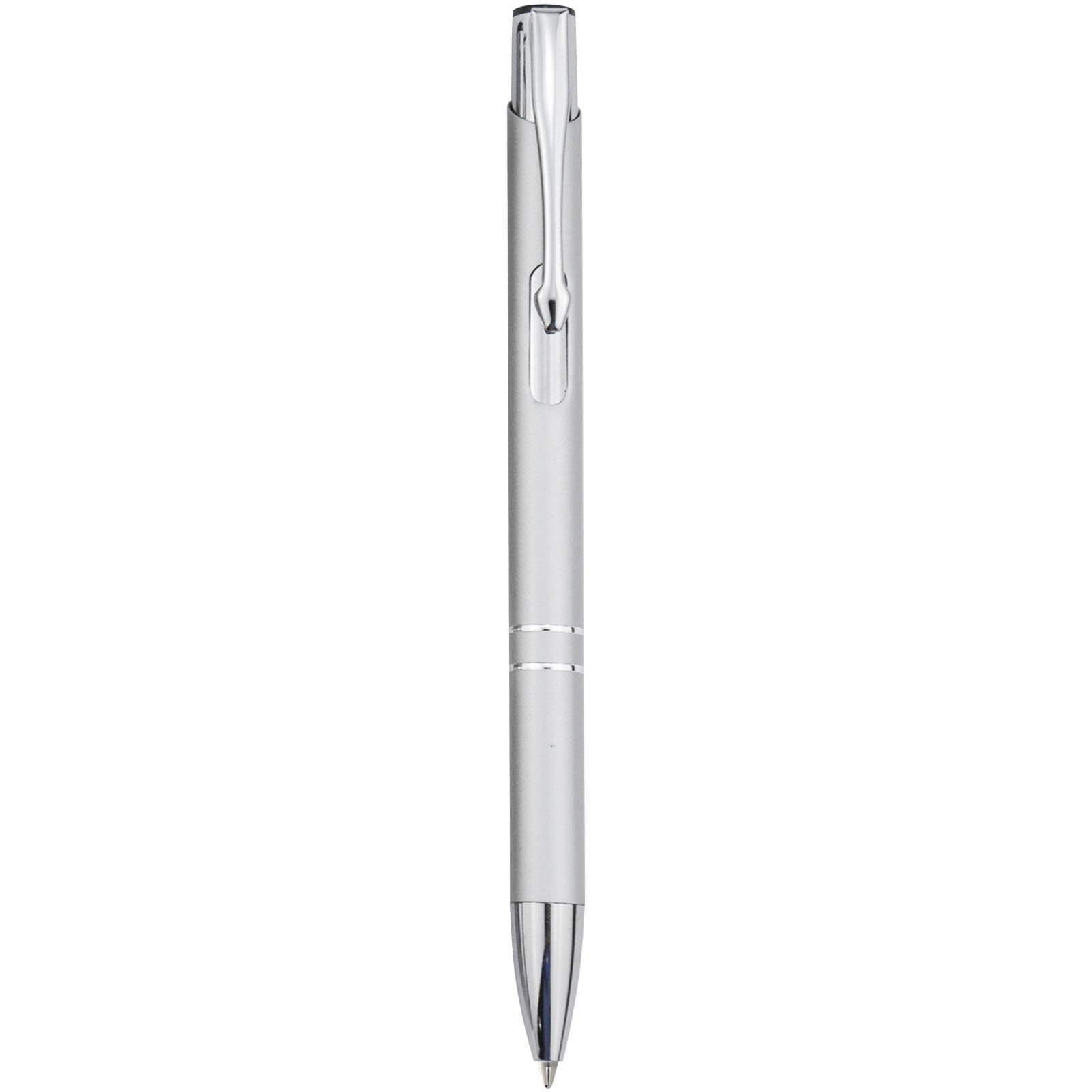 Stylo bille en aluminium recyclé Moneta (encre noire)