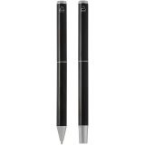 Vue 8 de Ensemble-cadeau stylo bille et stylo roller Lucetto en aluminium recyclé (encre noire)