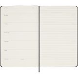 Vue 5 de Agenda L hebdomadaire non daté Moleskine à couverture rigide