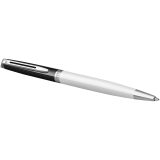 Vue 3 de Stylo roller Waterman Hemisphere avec habillage palladium (encre bleue)