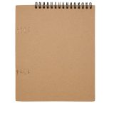 Vue 3 de Carnet de notes à spirales Doodle A5 à couverture souple et set de crayons gras