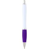 Vue 3 de Stylo bille Nash en plastique recyclé (encre noire)