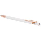Vue 4 de Stylo bille Nanna avec finition or rose (encre bleue)
