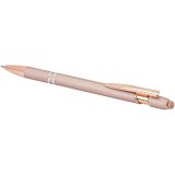 Vue 4 de Stylo bille Nanna avec finition or rose (encre bleue)