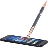 Vue 5 de Stylo bille Nanna avec finition or rose (encre bleue)