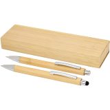 Vue 1 de Set stylo bille et porte-mine Oblys en bambou (encre noire)