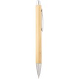 Vue 4 de Set stylo bille et porte-mine Oblys en bambou (encre noire)