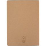 Vue 3 de Carnet A5 en kraft avec pages lignées Slyk