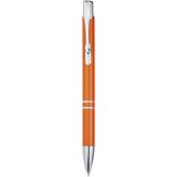 Vue 1 de Stylo bille en aluminium recyclé Moneta (encre bleue)