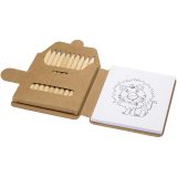 Vue 3 de Bloc de dessin Chroma et coffret de crayons