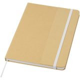 Vue 1 de Carnet à couverture rigide A5 Nelida en carton recyclé