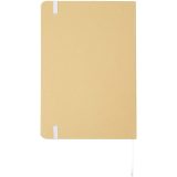 Vue 3 de Carnet à couverture rigide A5 Nelida en carton recyclé