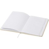 Vue 4 de Carnet à couverture rigide A5 Nelida en carton recyclé