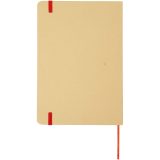 Vue 3 de Carnet à couverture rigide A5 Nelida en carton recyclé