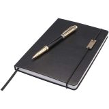 Vue 12 de Ensemble Legato comprenant carnet A5, stylo bille et stylo roller (encre bleue)