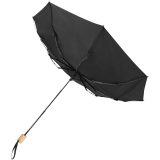 Vue 3 de Parapluie 21" pliable windproof en PET recyclé Birgit