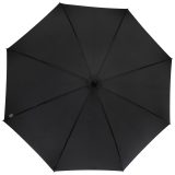Vue 2 de Parapluie Fontana de 23" à ouverture automatique avec aspect carbone et poignée courbe