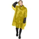 Vue 7 de Poncho jetable pour la pluie Mayan recyclé certifié GRS avec pochette de rangement