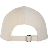 Vue 6 de Casquette 6 panneaux de 280 g/m² Hutton en velours côtelé recyclé