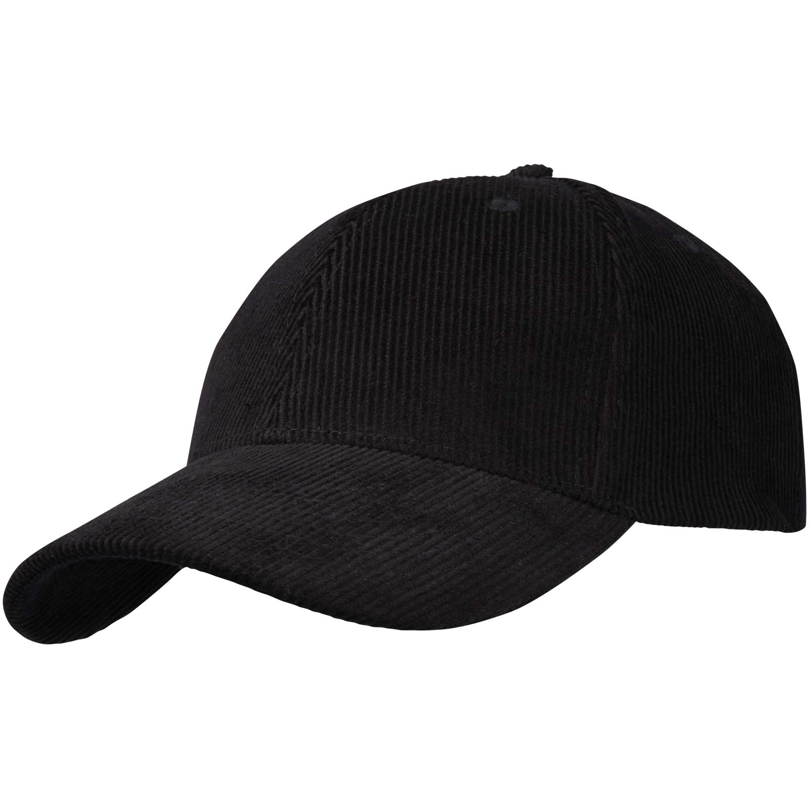Casquette 6 panneaux de 280 g/m² Hutton en velours côtelé recyclé