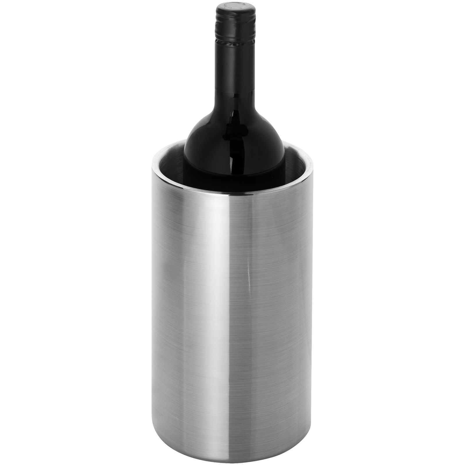 Seau à vin Cielo à double paroi en acier inoxydable — Gris