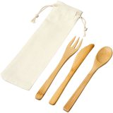 Vue 4 de Ensemble de couverts Celuk en bambou