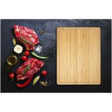 Vue 3 de Planche à découper Fet en bambou pour viande
