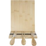 Vue 3 de Plateau à fromage et accessoires magnétiques Mancheg en bambou