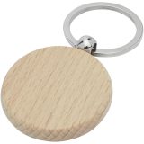 Vue 1 de Porte-clés rond Giovanni en bois de hêtre