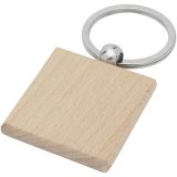 Vue 1 de Porte-clés carré Gioia en bois de hêtre