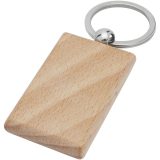 Vue 1 de Porte-clés rectangulaire Gian en bois de hêtre