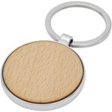 Vue 1 de Porte-clés rond Moreno en bois de hêtre