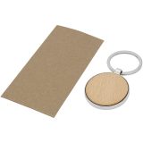 Vue 3 de Porte-clés rond Moreno en bois de hêtre
