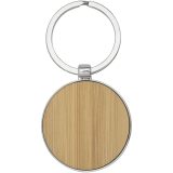 Vue 2 de Porte-clés rond Nino en bambou