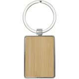 Vue 2 de Porte-clés rectangulaire Neta en bambou