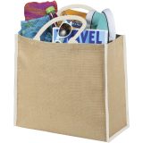 Vue 3 de Grand sac shopping en jute Harry 25L