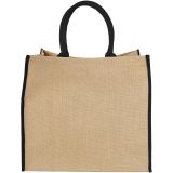 Vue 9 de Grand sac shopping en jute Harry 25L