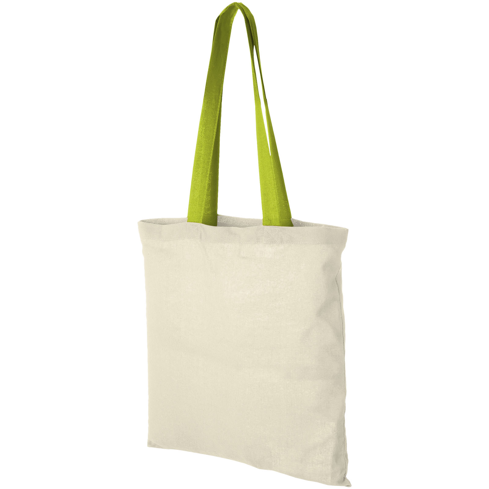 Sac coton Nevada 100 gr/m² avec poignées de couleur 7L